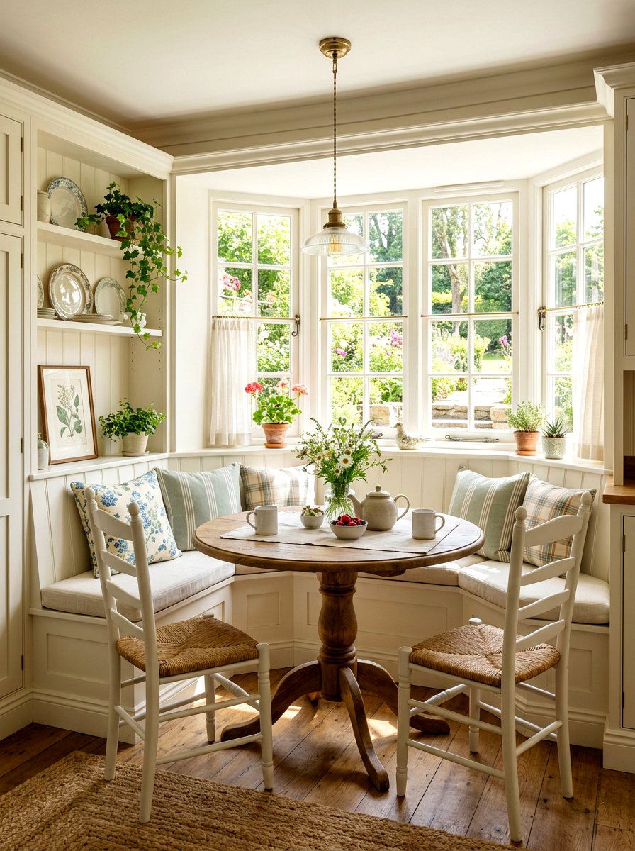 Window Seat Dining Nook - 30 kitchen dining area ideas