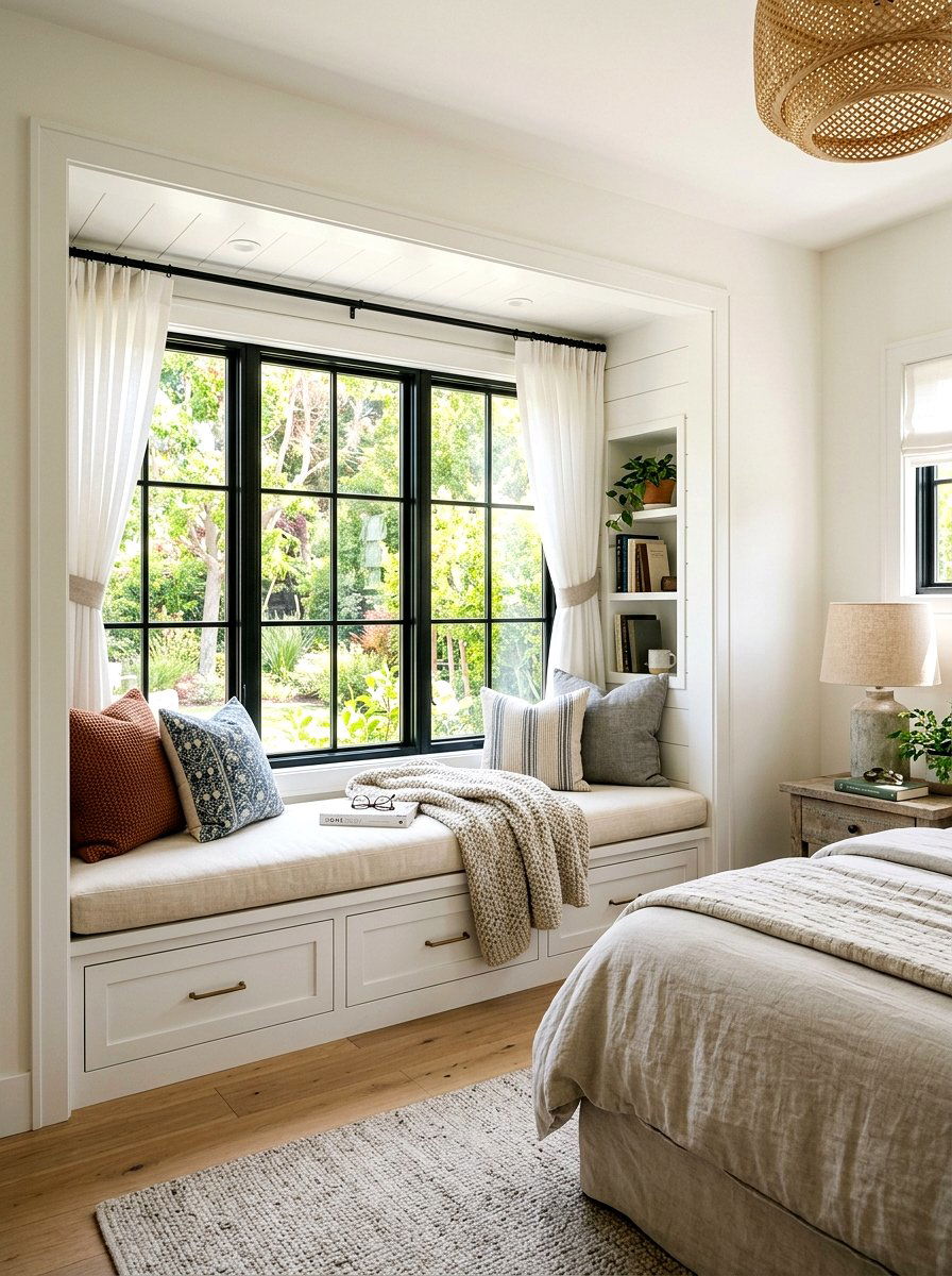 Window Seat Niche - 30 wall niche ideas