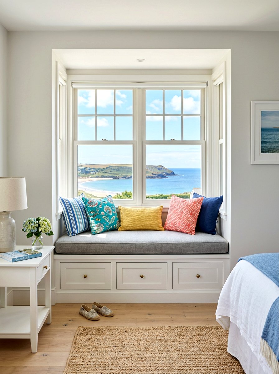 Window Seat Nook - 30 childhood bedroom revival ideas