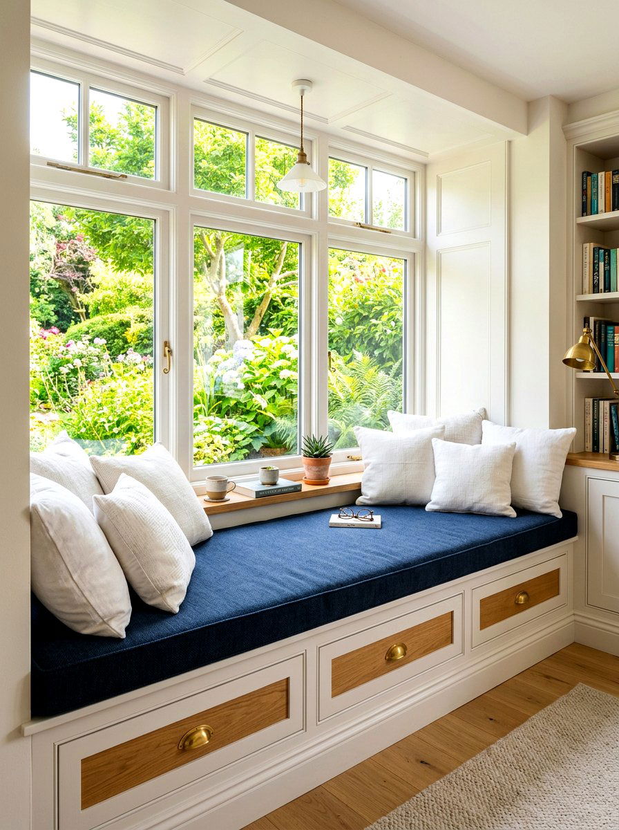 Window Seat Reading Corner - 30 reading corner ideas