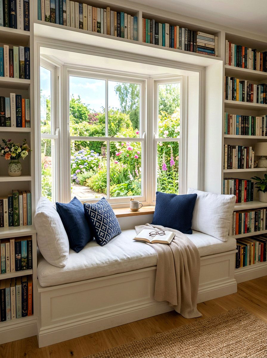 Window Seat Reading Nook - 30 reading nook ideas