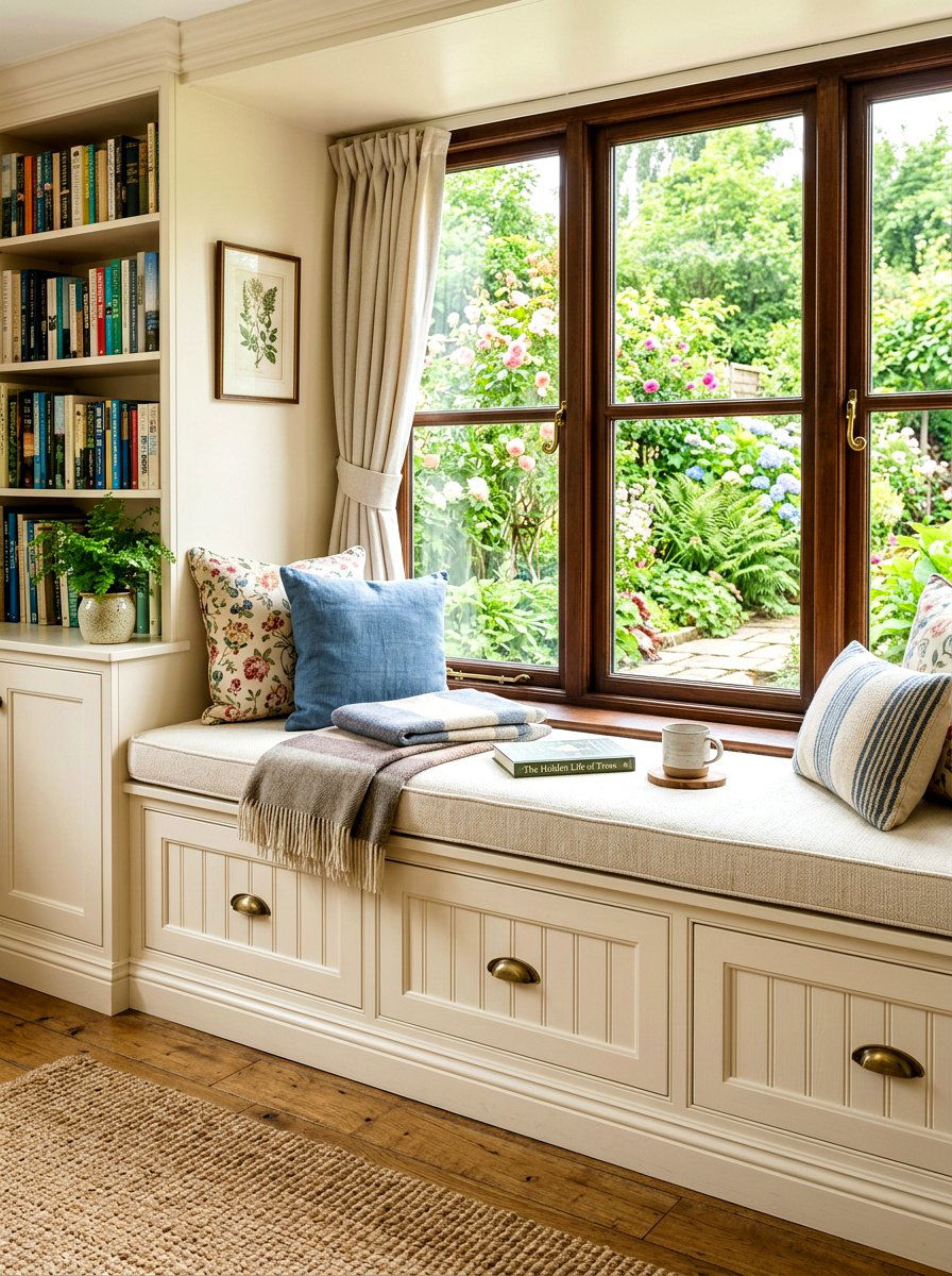 Window Seat Storage - 30 organizing kids toys ideas