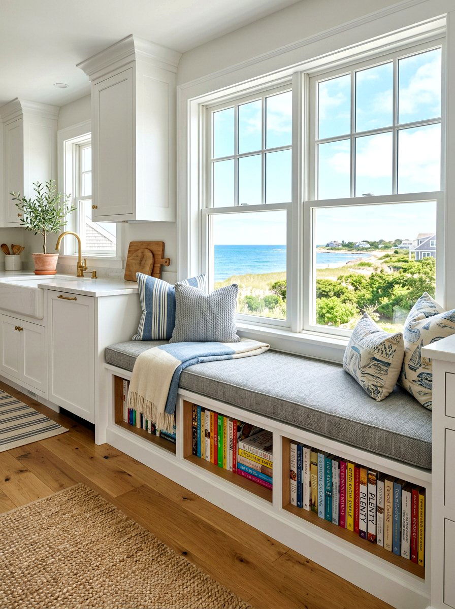 Window Seat Storage - 30 physical cookbook kitchen ideas