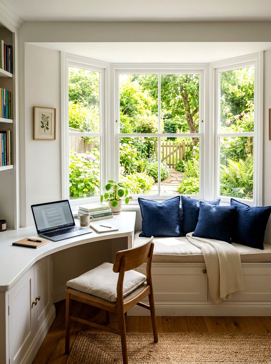 Window Seat Study Area - 30 study room ideas