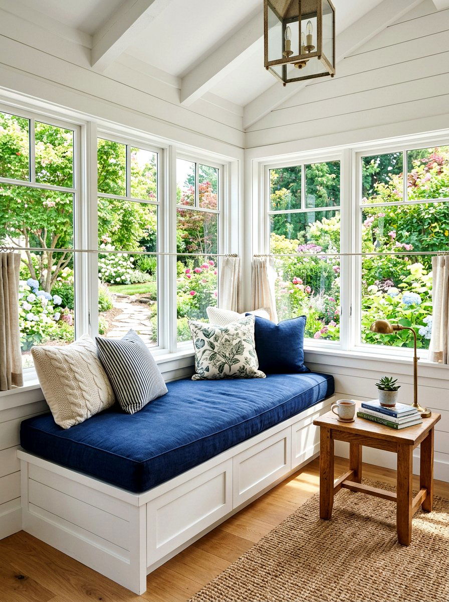 Window Seat Sunroom - 30 sunroom reading nook ideas