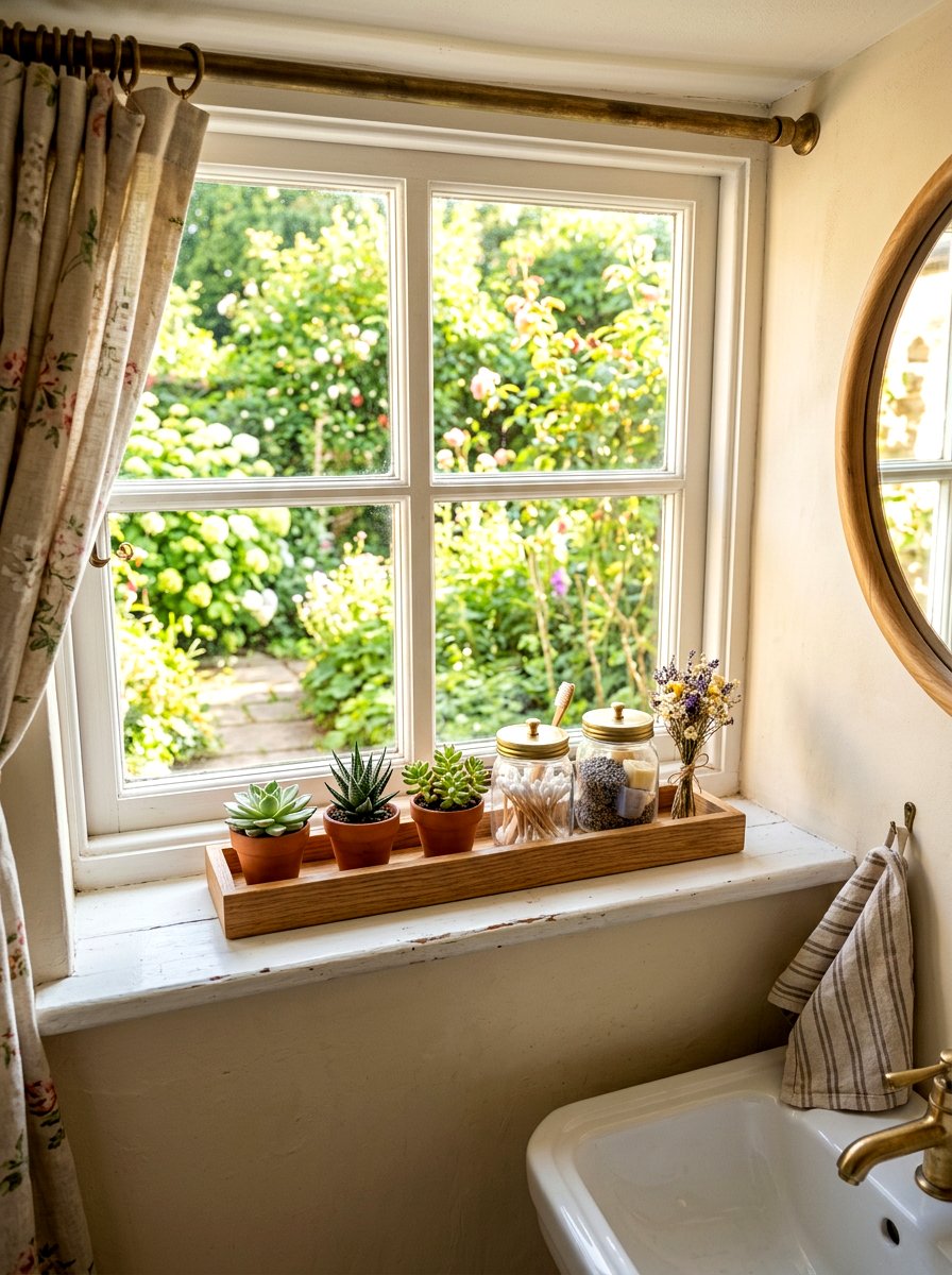 Window Sill Narrow Storage Tray - 30 bathroom basket storage ideas