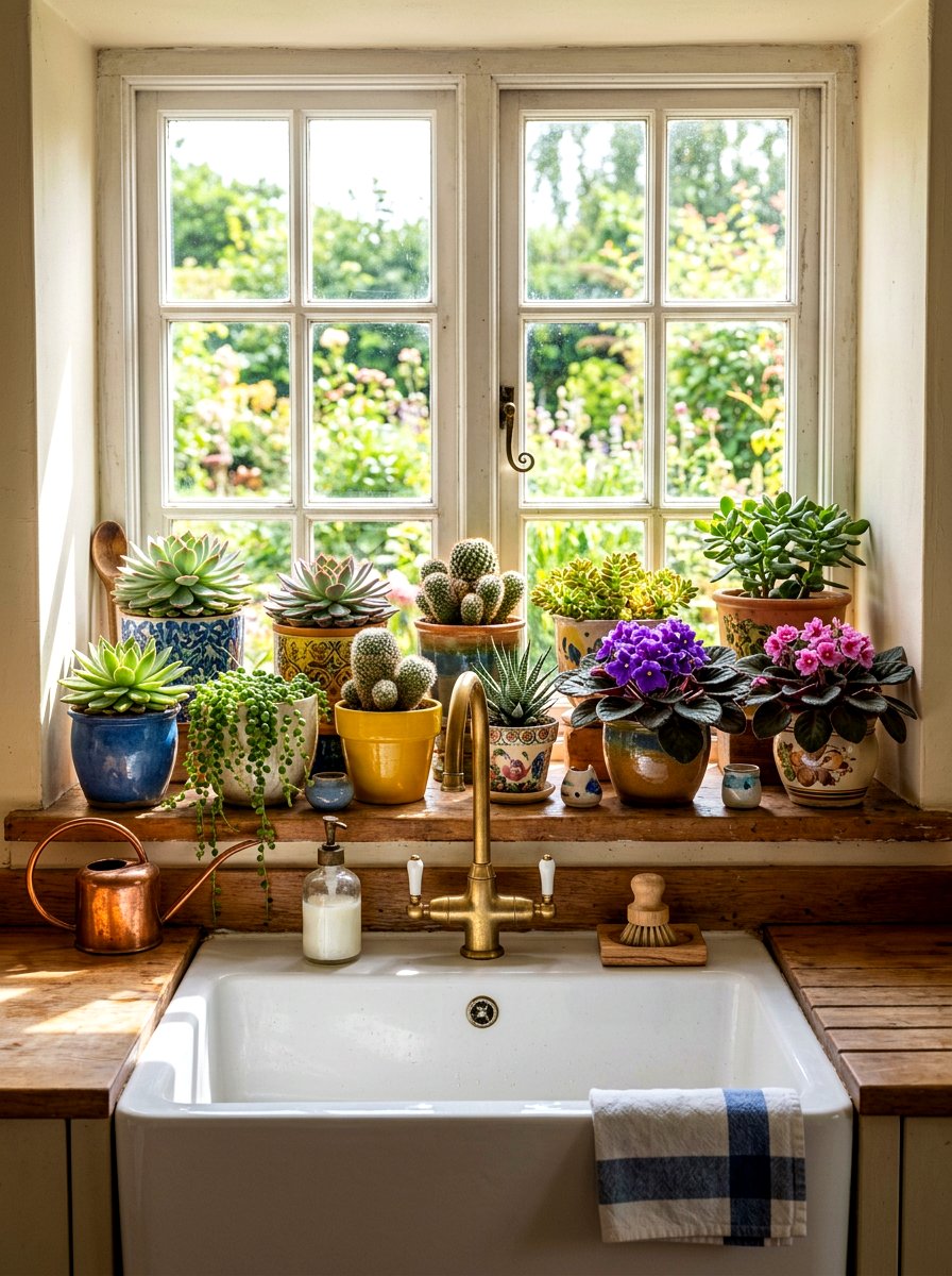 Window Sill Plant Ledge - 30 kitchen plant shelf ideas