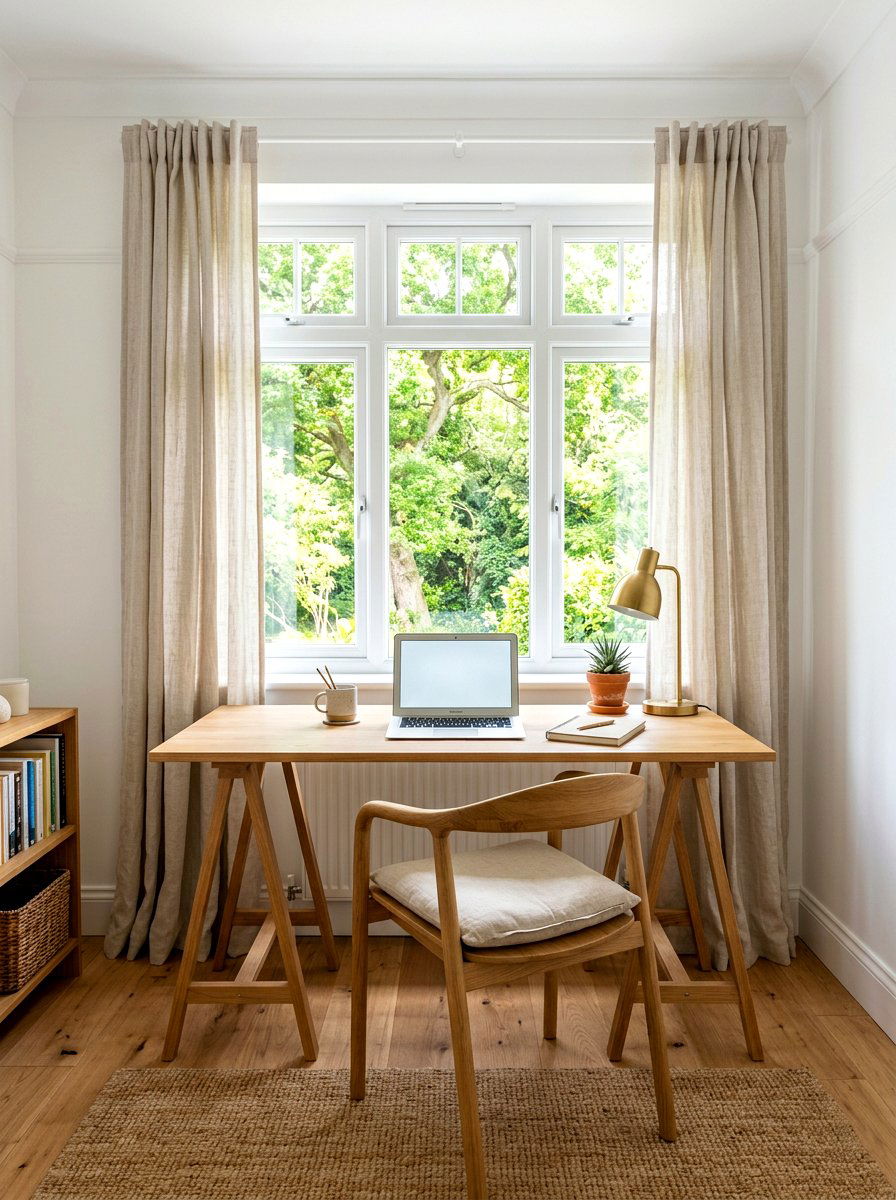 Window Study Desk Layout - 30 teen bedroom desk ideas