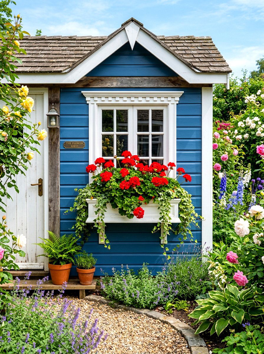 Window Trim With Flower Box - 30 shed window trim ideas