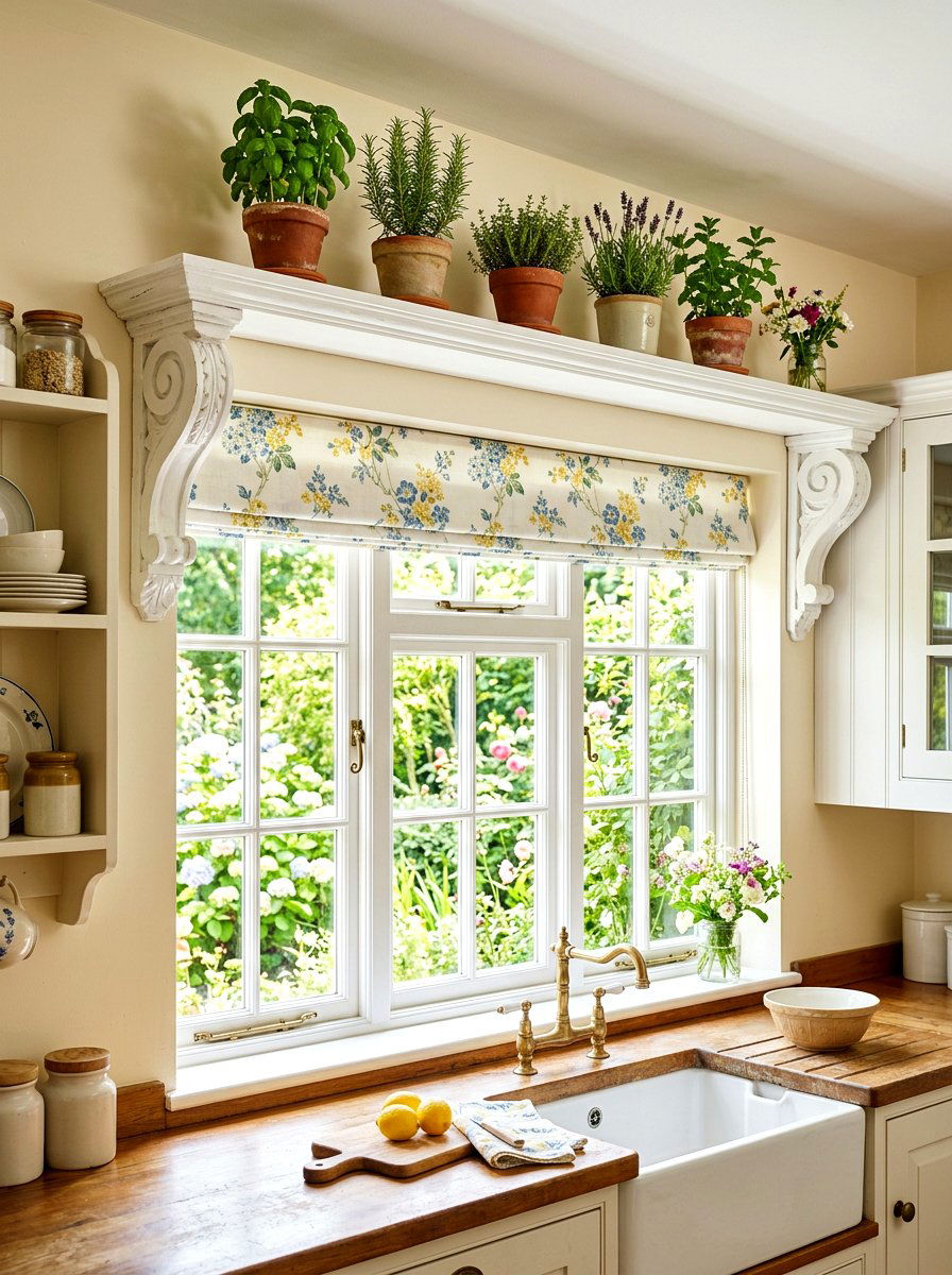 Window Valance Corbel - 30 decorative corbel ideas