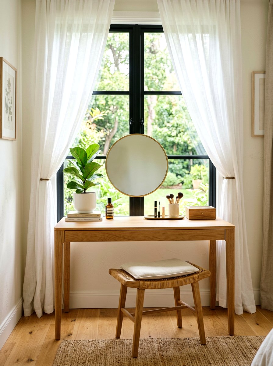 Window Vanity Nook - 30 vanity nook ideas
