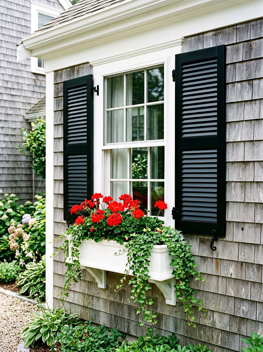 Window boxes - 30 Cape Cod exterior ideas