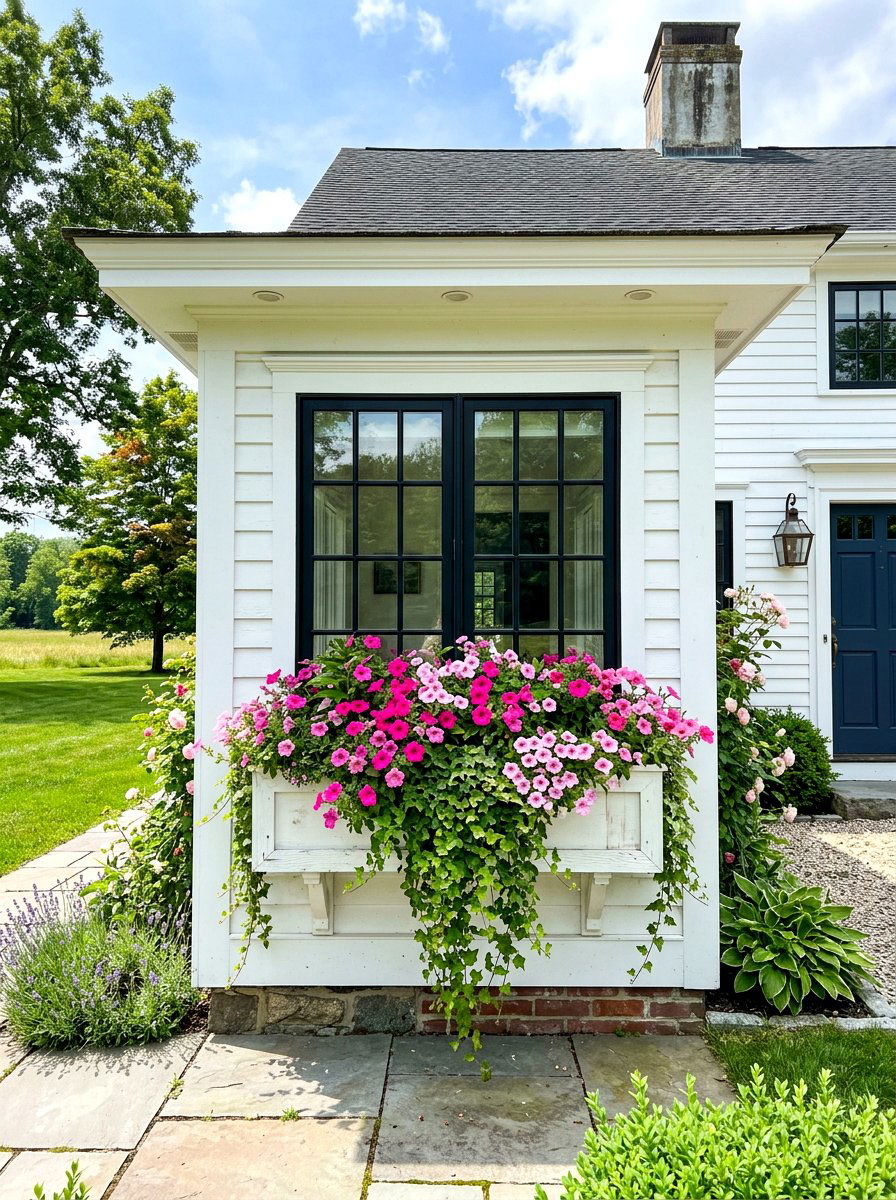 Window flower boxes - 30 simple curb appeal ideas