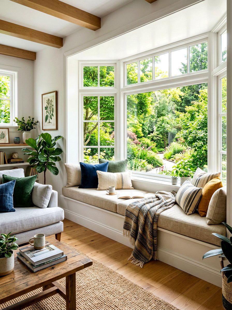 Window seat living room - 30 intentional living room ideas