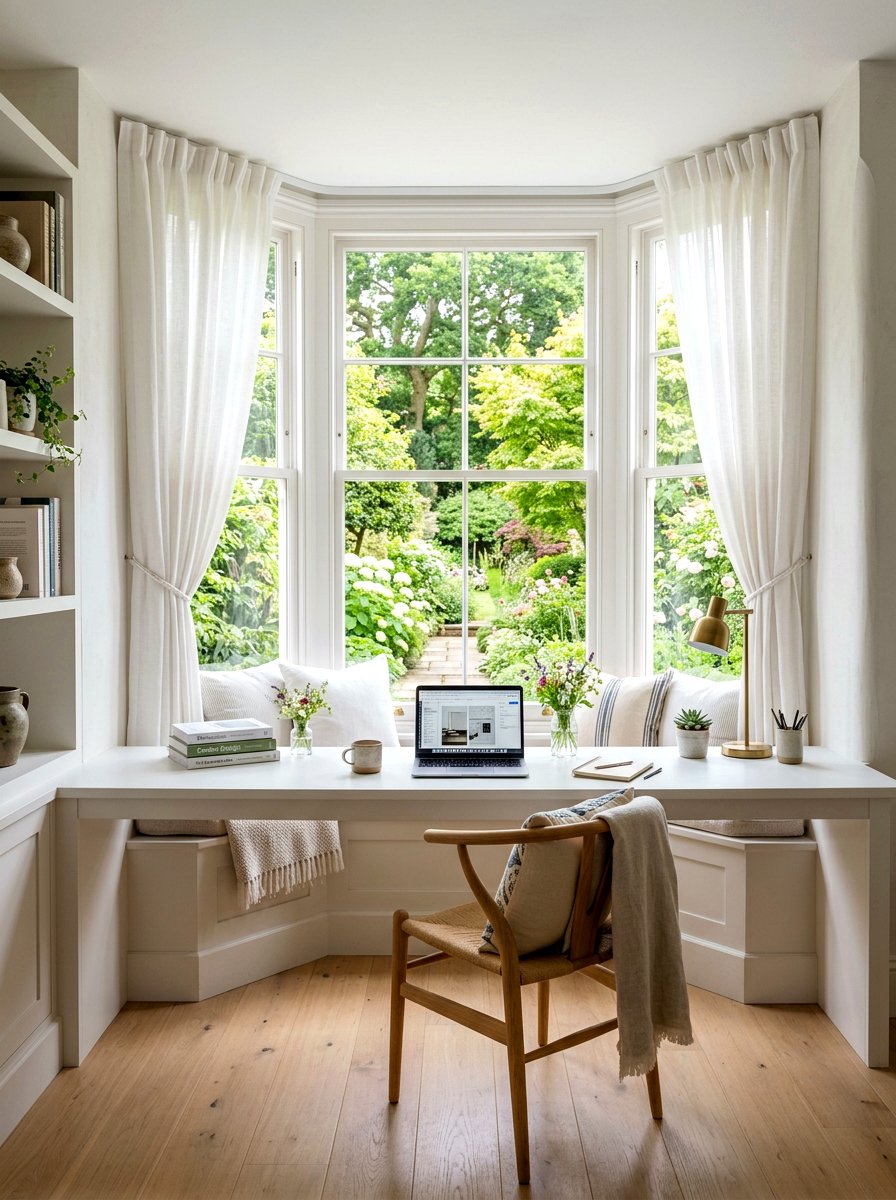 Window seat study - 30 study nook ideas