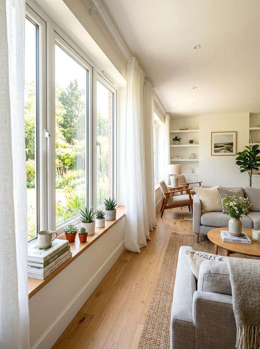 Window sill storage - 30 small apartment storage ideas