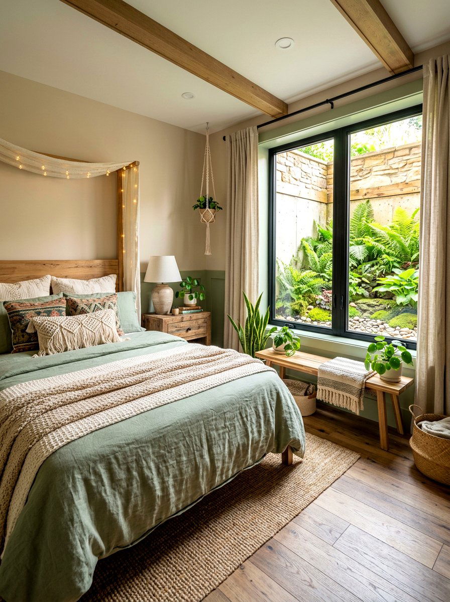 Window well garden egress - 30 basement bedroom egress ideas