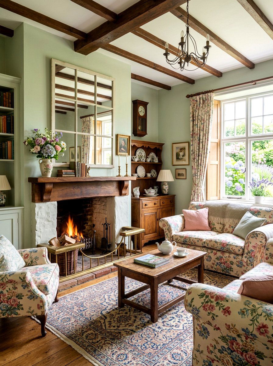 Windowpane Wall Mirror - 30 mantel mirror ideas