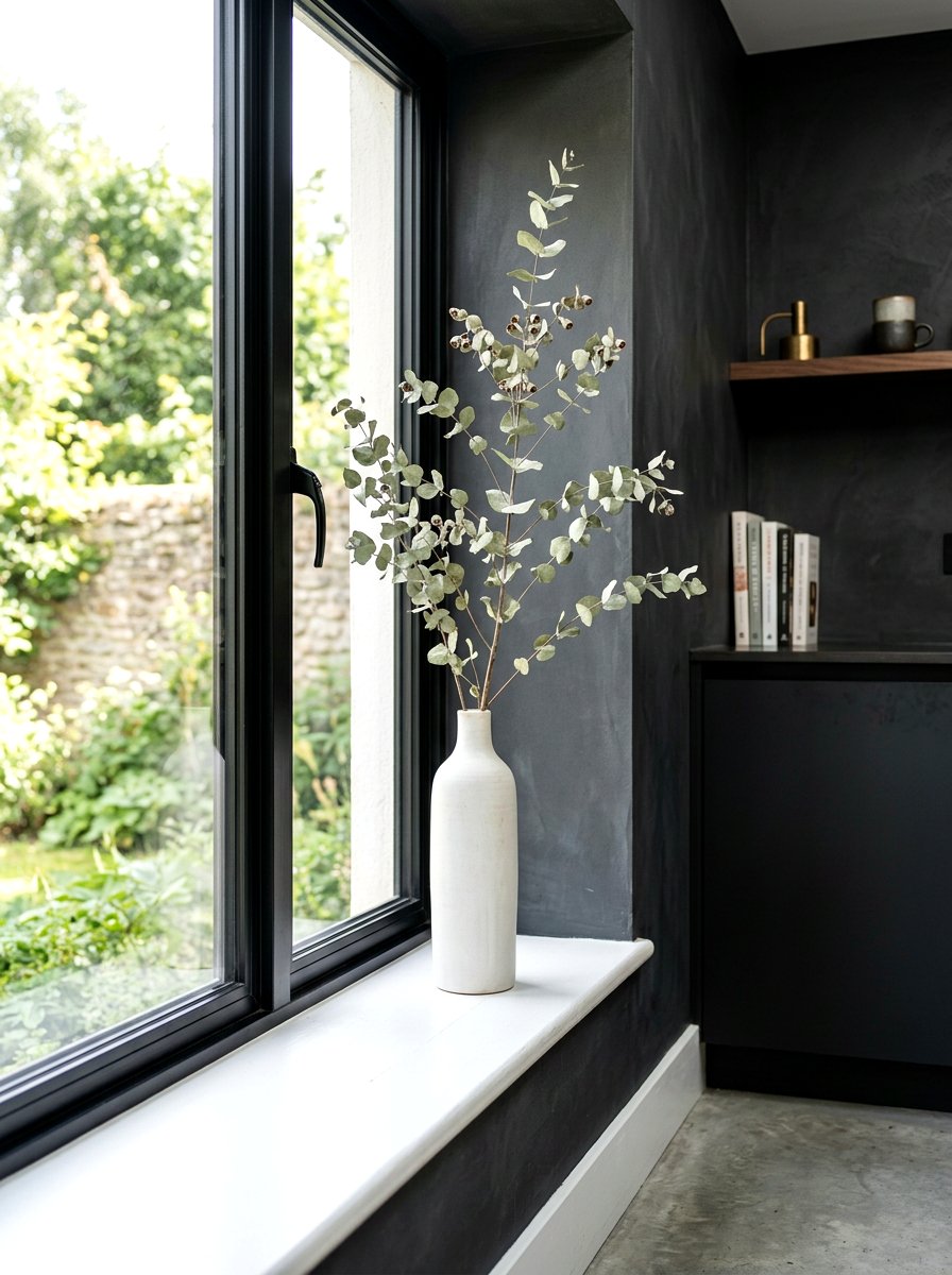 Windowsill Ceramic Vase - 30 windowsill kitchen decor ideas