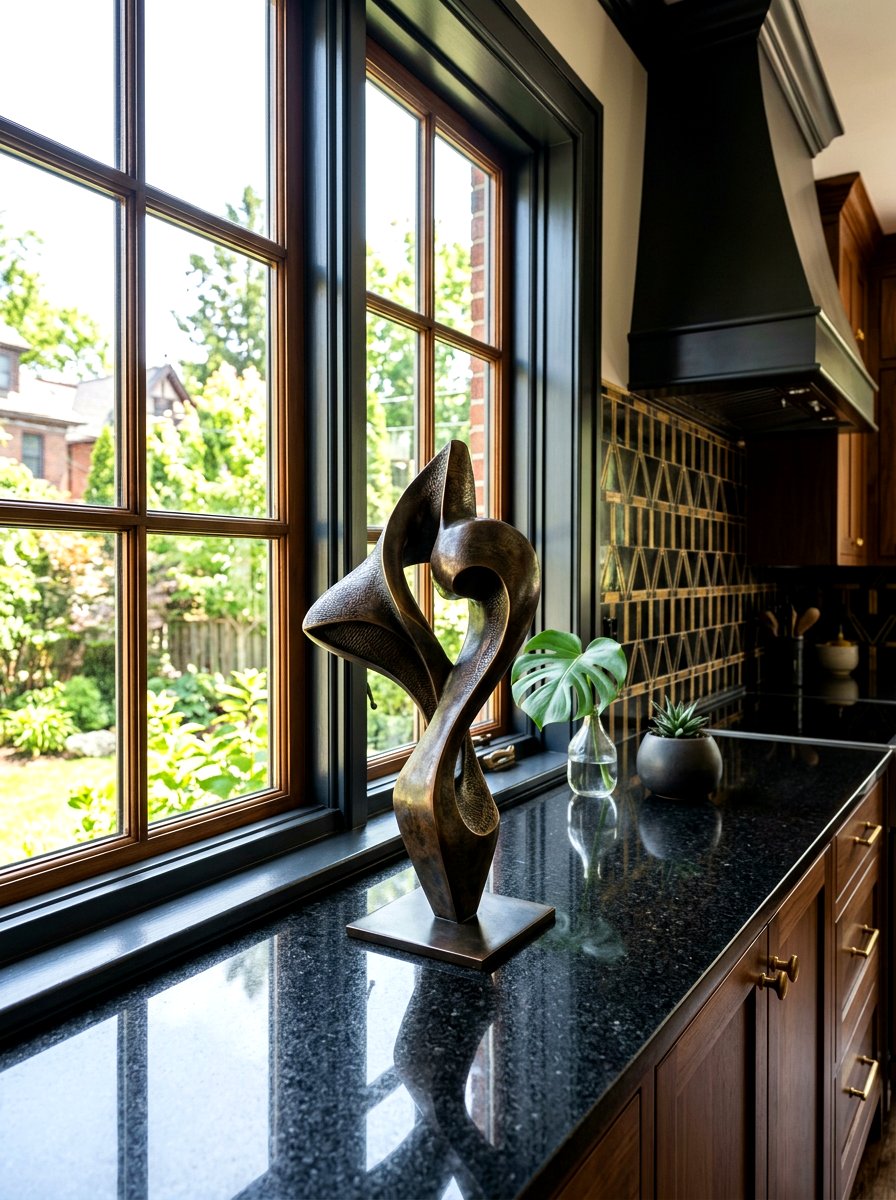 Windowsill Small Sculpture Art - 30 windowsill kitchen decor ideas