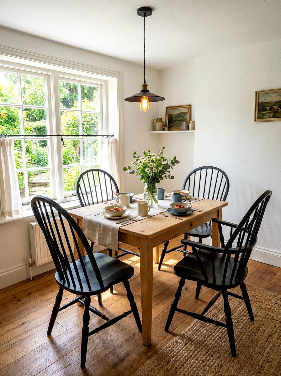 Windsor Chair Classic Nook - 30 Nancy Meyers breakfast nook ideas