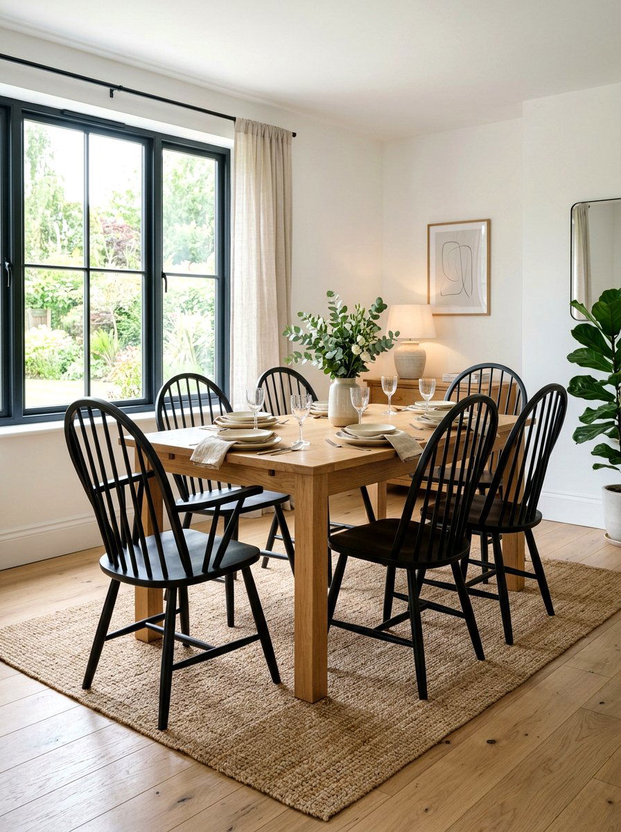 Windsor dining chairs - 30 antique decor styling ideas