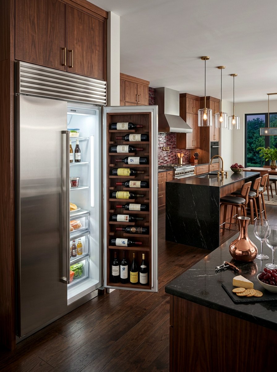 Wine Bottle Holder - 30 fridge organization ideas