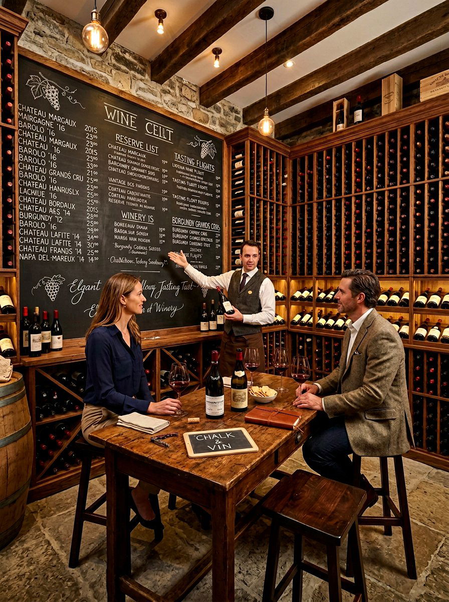 Wine Cellar Tasting - 30 chalkboard wall ideas