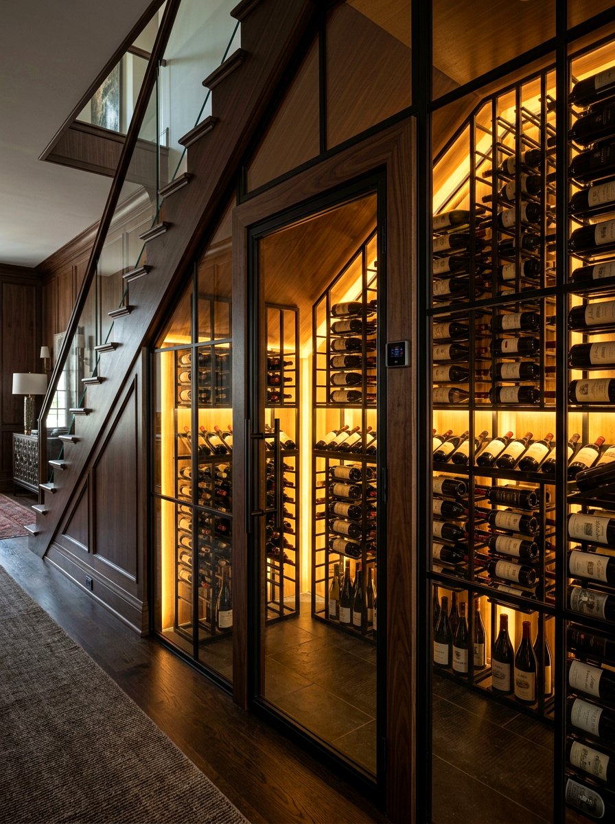 Wine Storage Under Stairs - 30 cozy nook under stairs ideas