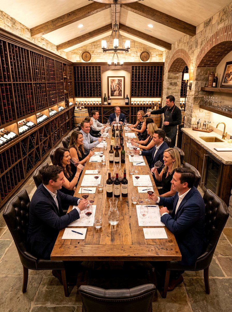 Wine Tasting Room Basement - 30 basement wine room ideas