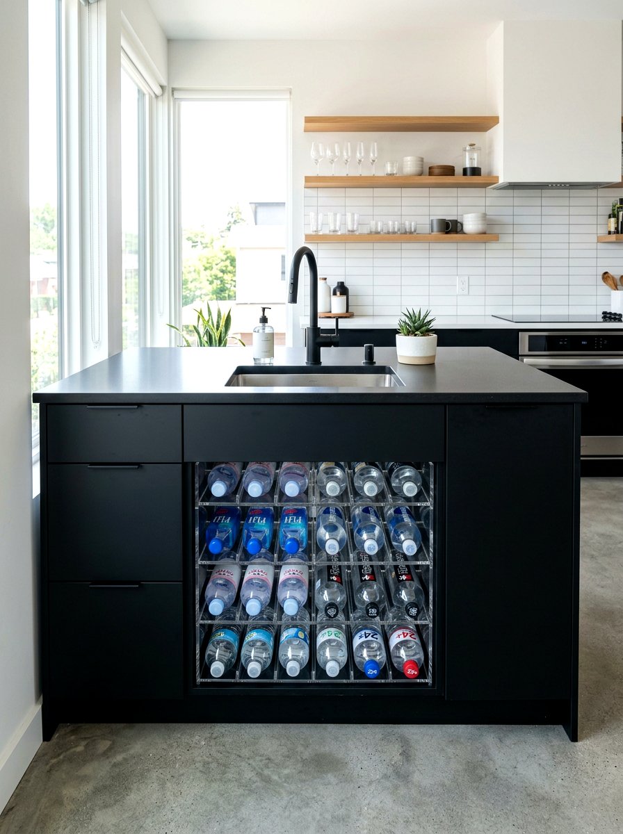 Wine racks for water bottles - 30 organizing under sink storage ideas