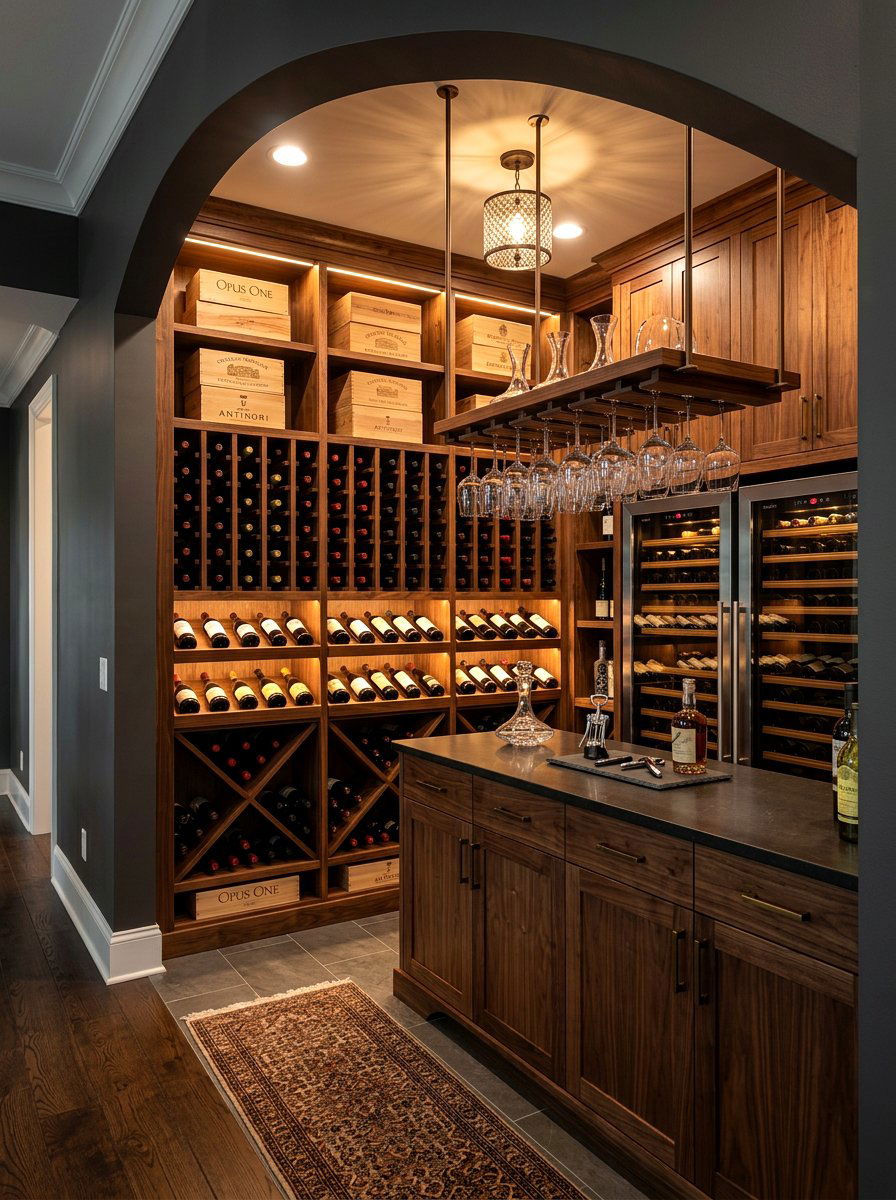 Wine storage pantry - 30 butler pantry ideas