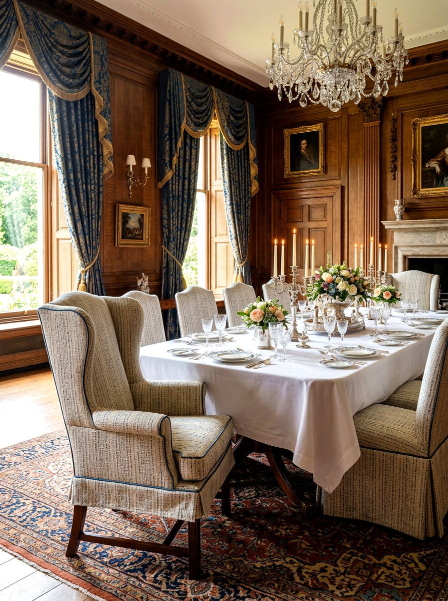 Wingback dining chair - 30 slipcovered dining chair ideas