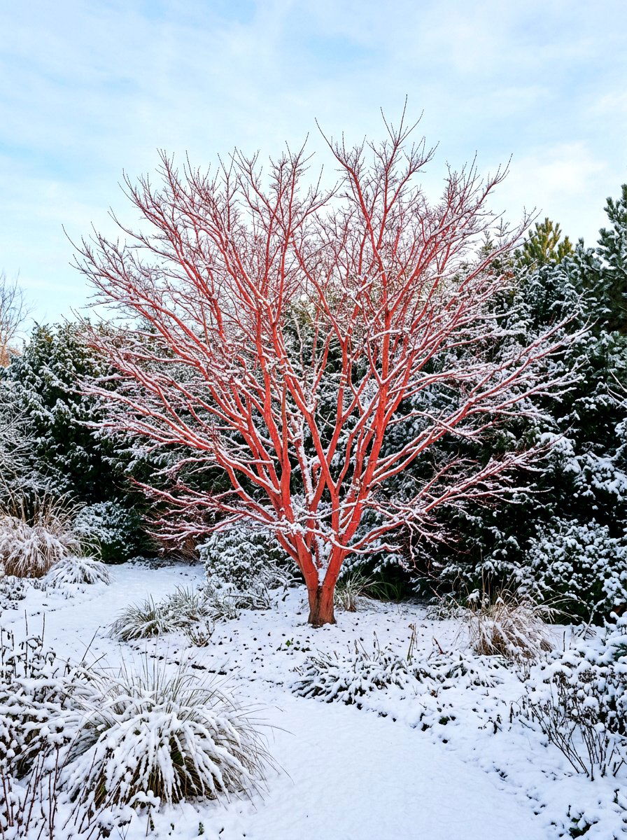 Winter Bark Interest Garden - 30 Japanese maple garden ideas