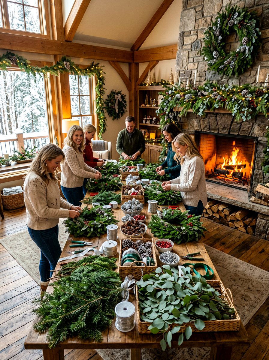 Winter Greenery Workshop - 30 flower arranging party ideas