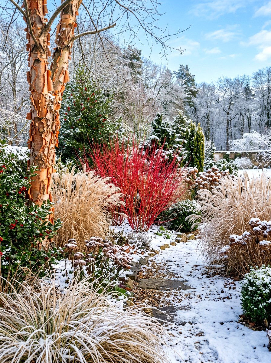 Winter Interest Garden - 30 four season garden ideas