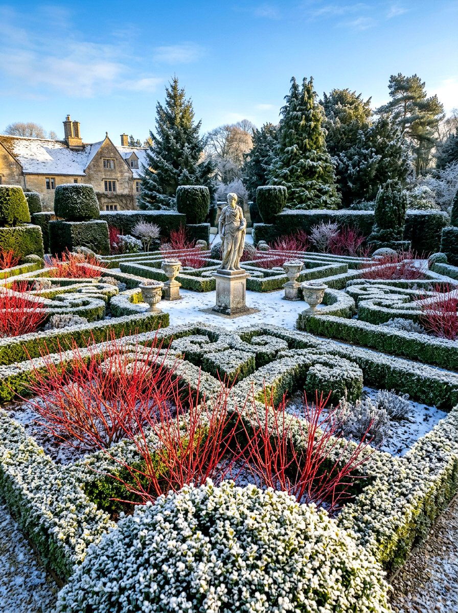 Winter Interest Parterre - 30 parterre garden ideas