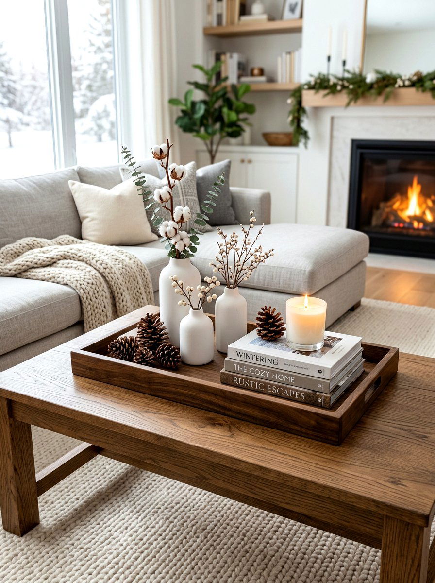 Winter Table Styling - 30 winter living room styling ideas
