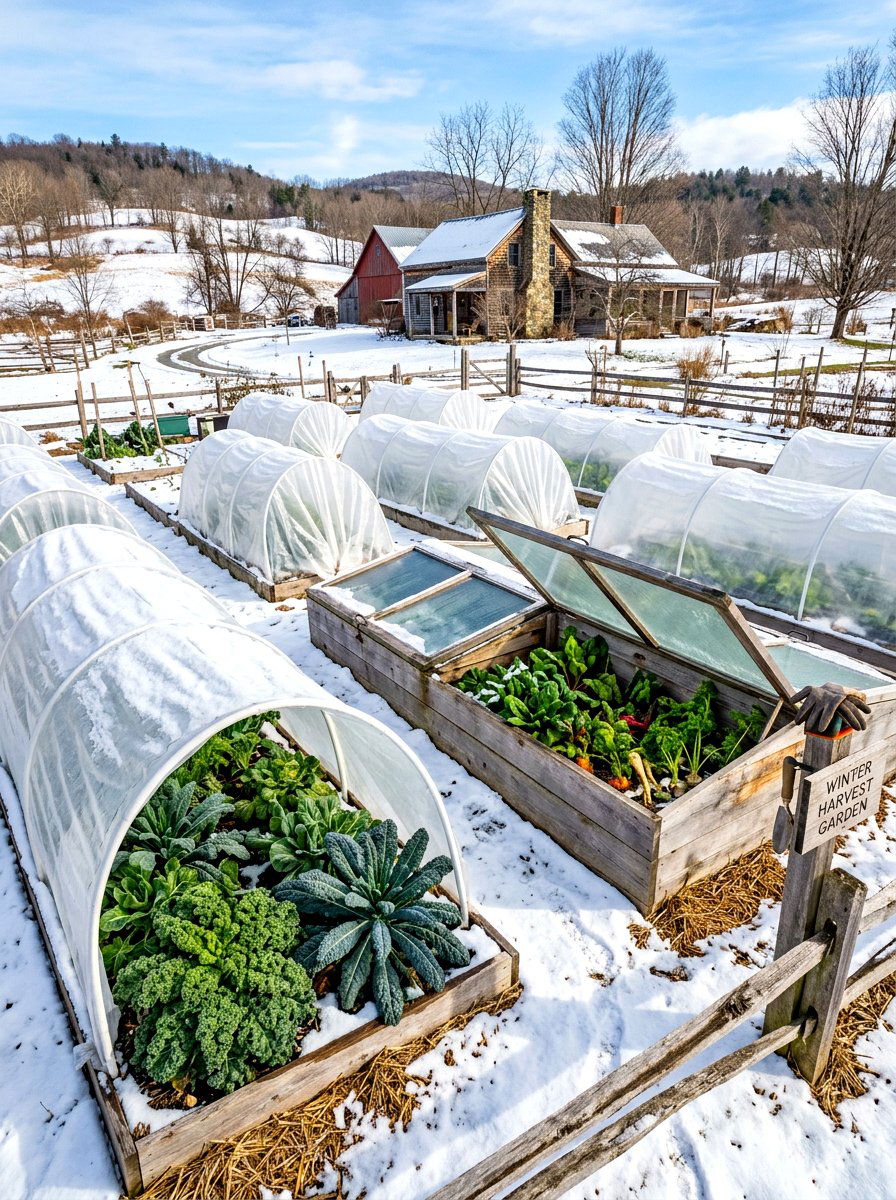 Winter Vegetable Garden - 30 backyard vegetable garden ideas
