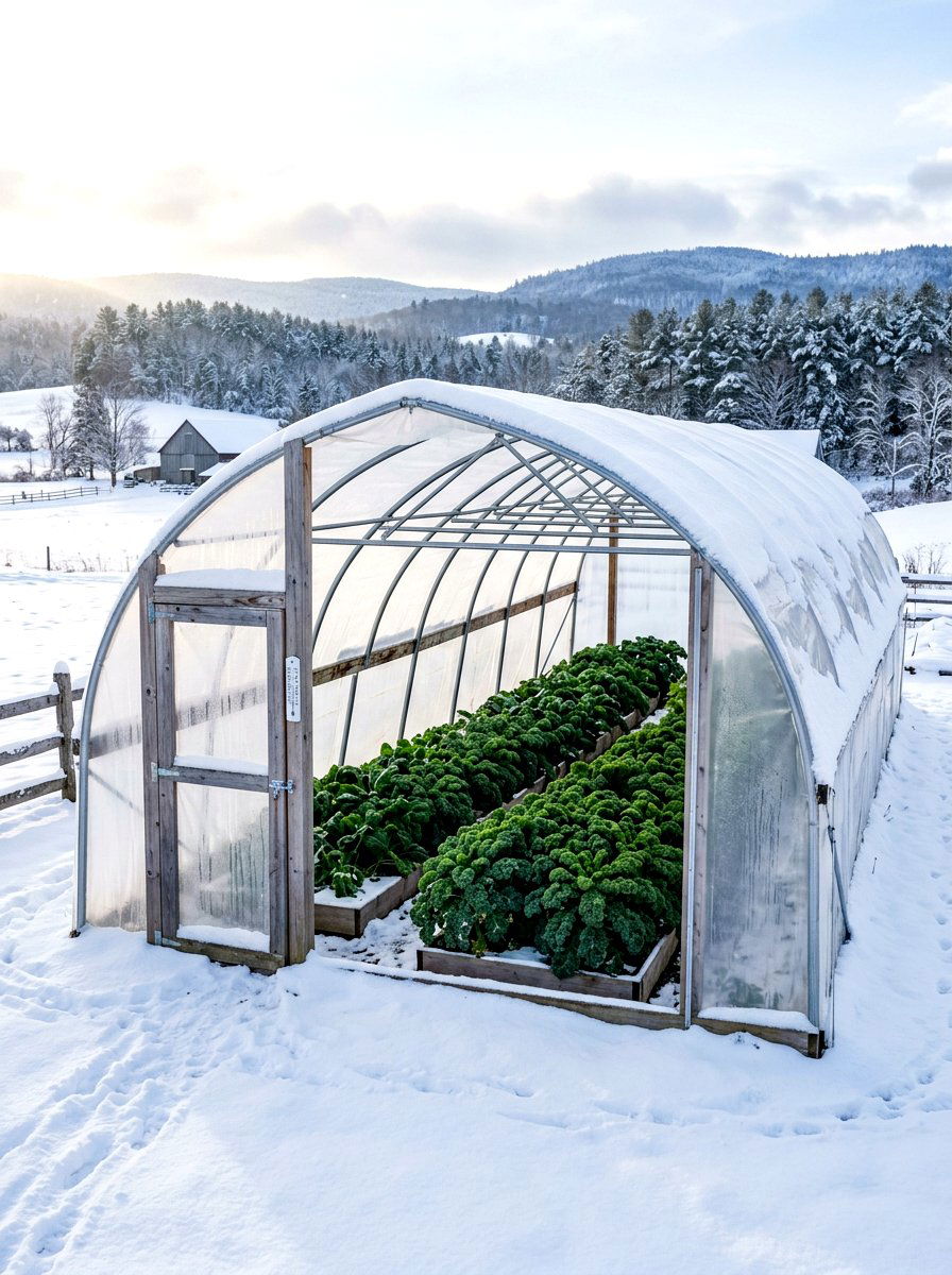 Winter vegetable hoop house - 30 hoop house garden ideas