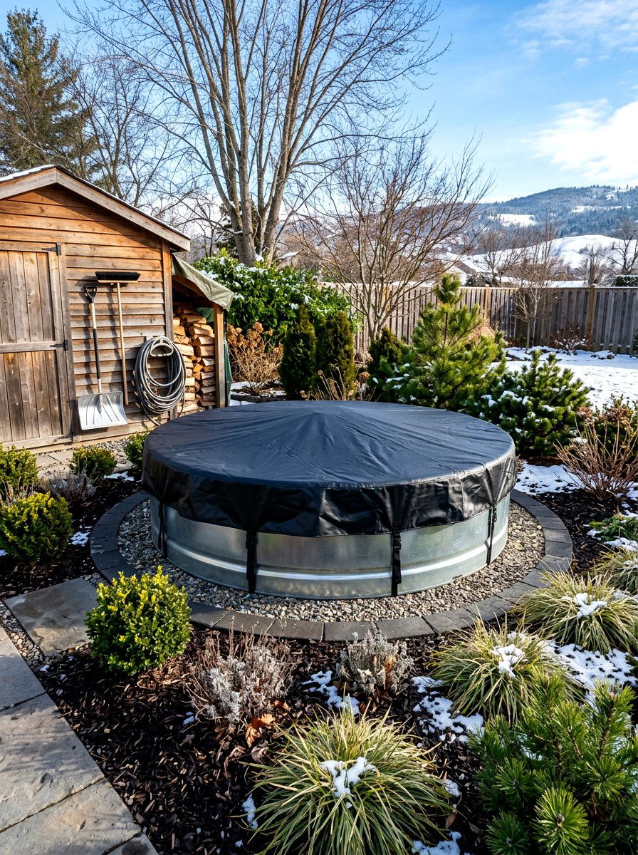 Winterized Stock Tank Pool - 30 stock tank pool ideas