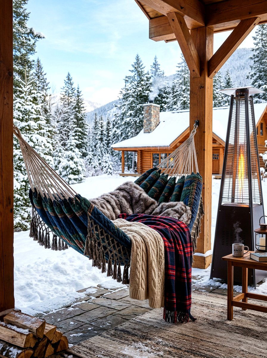 Winterized patio hammock - 30 hammock patio ideas