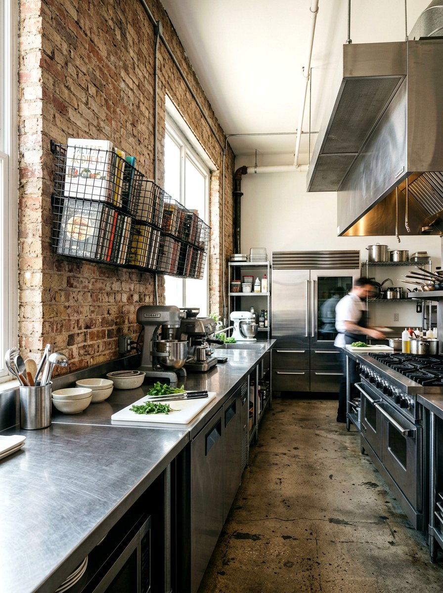 Wire Basket Storage - 30 kitchen cookbook storage ideas