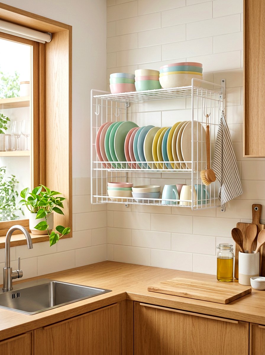 Wire Dish Storage Rack - 30 plate rack ideas