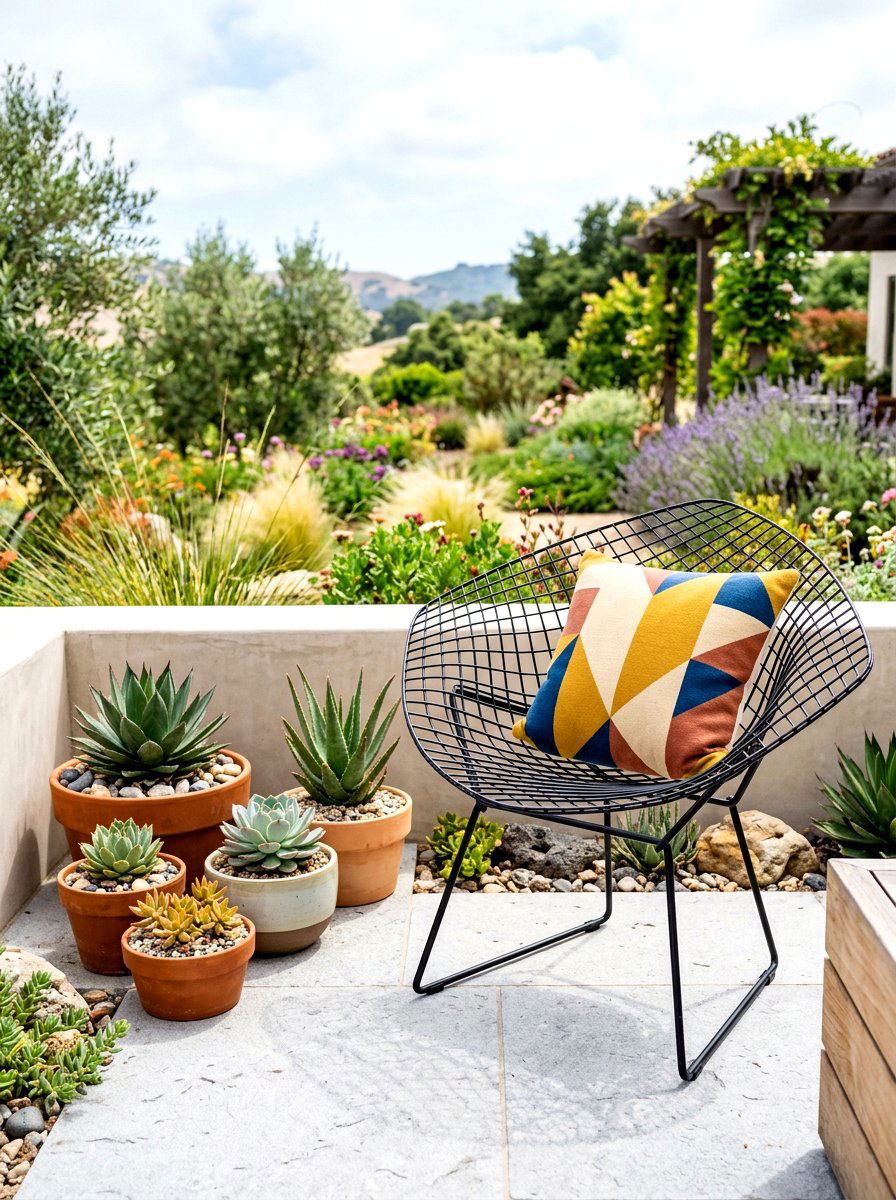 Wire Garden Chair - 30 metal patio furniture ideas