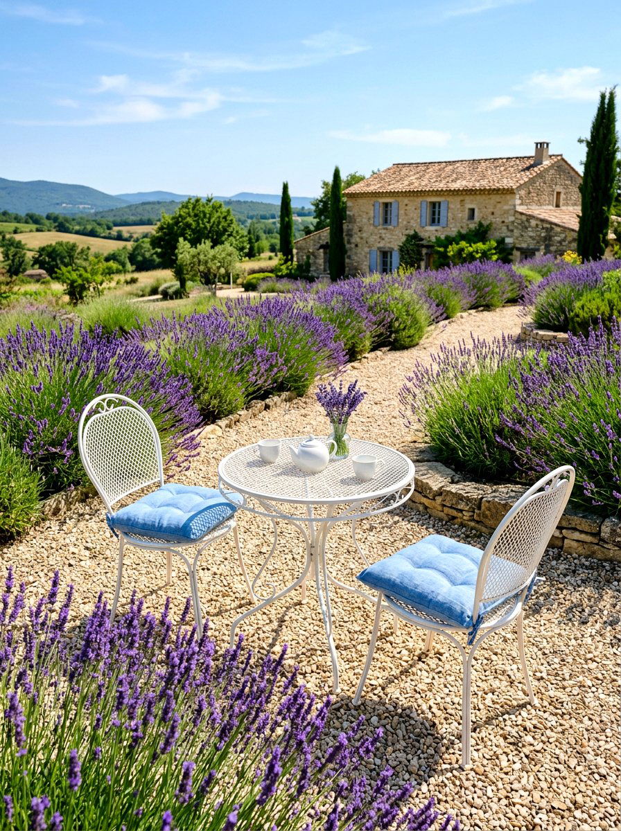 Wire Mesh Bistro Set - 30 small space outdoor furniture ideas