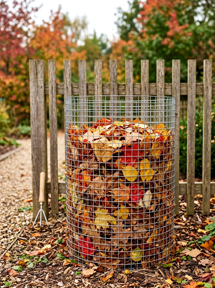 Wire Mesh Garden Bin - 30 compost bin ideas