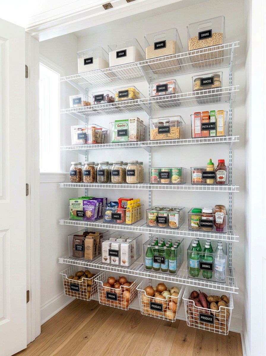 Wire Pantry Shelving - 30 pantry shelving ideas