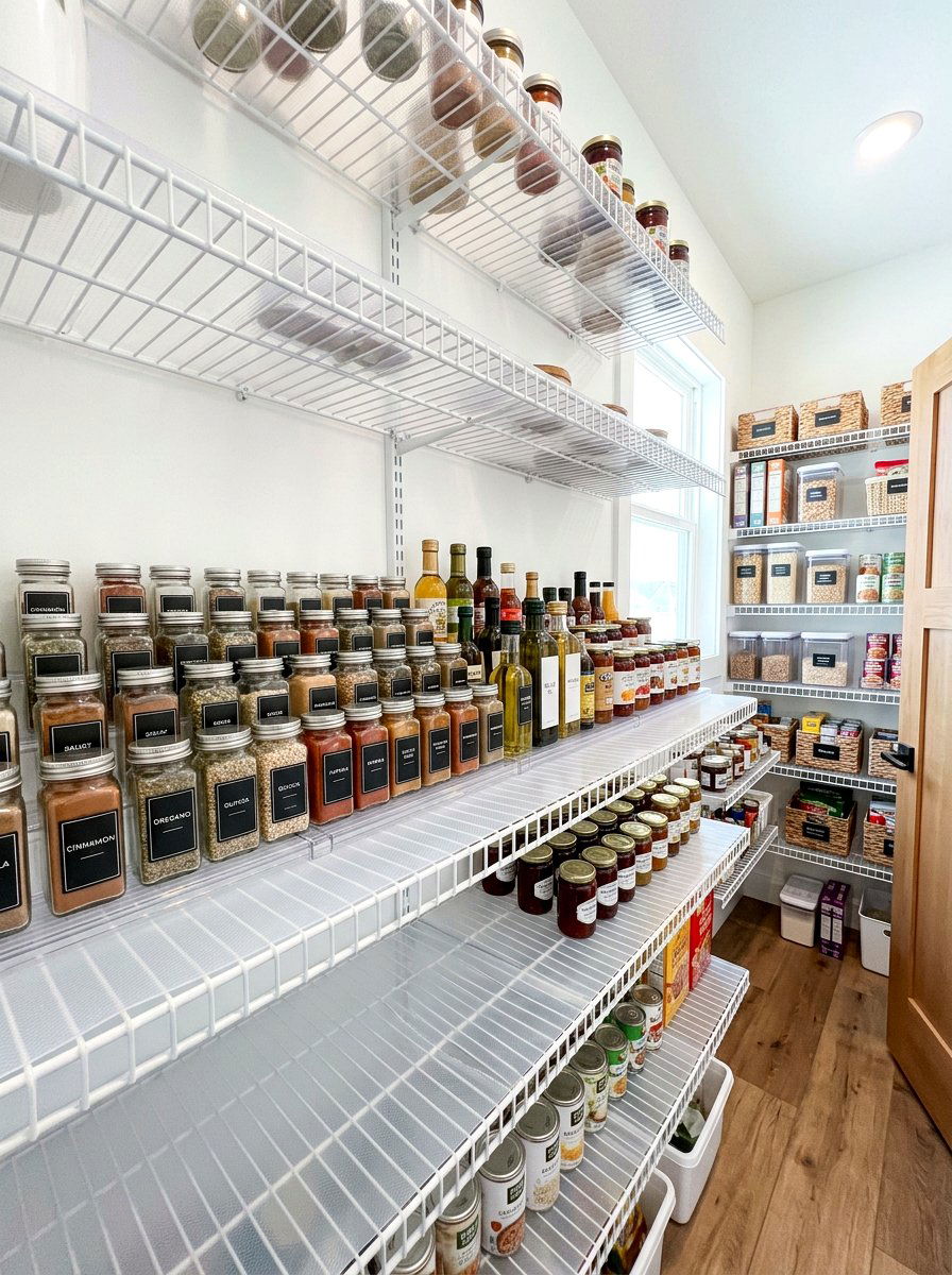 Wire Shelf Liners - 30 organizing a tiny pantry ideas