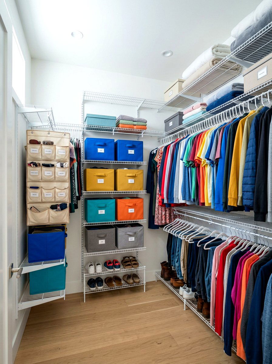 Wire Shelving Closet - 30 kids closet ideas